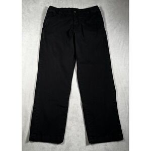 Bear Bottom Mens Size L-30" Relaxed Stretch Black Chino Pants Straight Leg-EUC